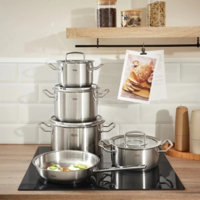 Bộ nồi từ Fissler Original Pro Collection 5 Glass có chảo Bộ nồi từ Fissler Original Pro Collection 5 Glass có chảo